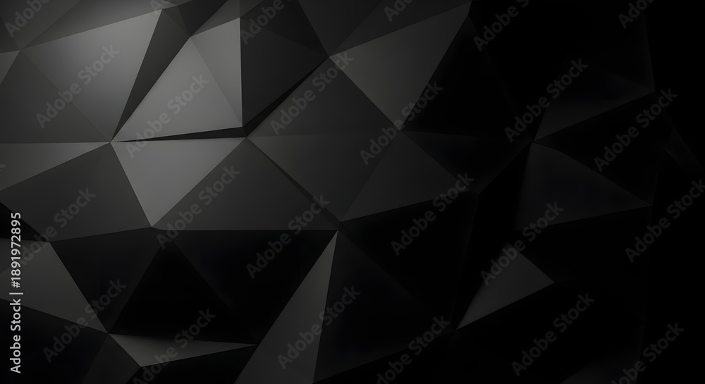 Fototapeta premium Modern abstract geometric wallpaper design featuring a colorful 3d polygon triangle pattern and mosaic texture elements for a professional business web backdrop illustration