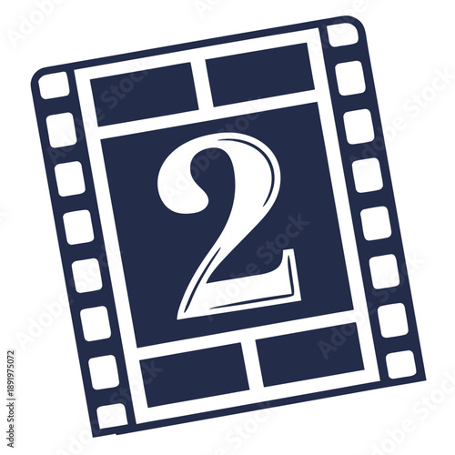 A film strip graphic with the number 2 prominently displayed.