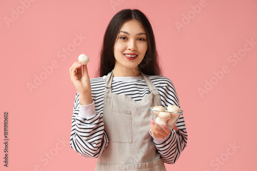 Beautiful young happy Asian...