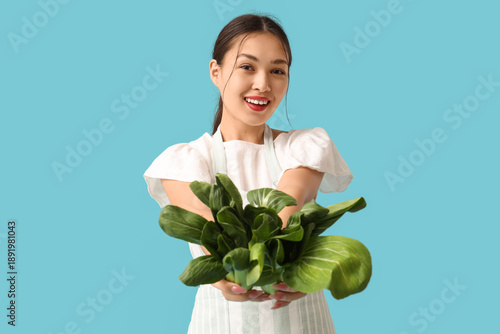 Beautiful young happy Asian...