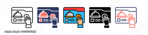 Digital Menu multiple icon