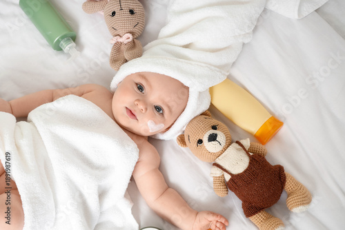 Cute little baby after show...