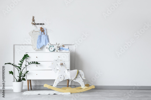 Interior of stylish childre...
