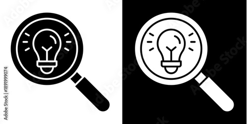 Tech Discovery  Icon Set White Glyph Style Collection