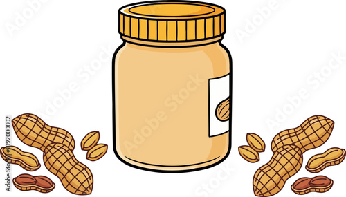 Peanut Butter Jar Illustration