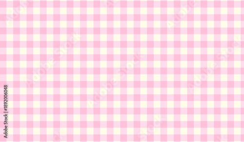 Seamless pink gingham checkered pattern
