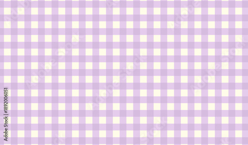 Seamless purple gingham checkered pattern