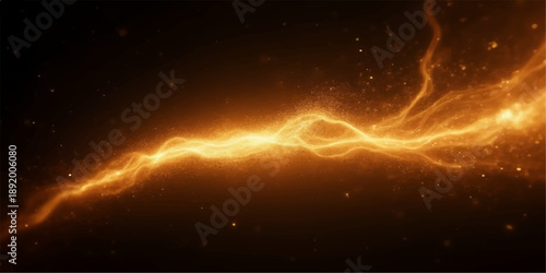 An abstract night sky background features a glowing blue galaxy nebula and bright stars scattered across the dark cosmos of a fantasy universe science astronomy scene