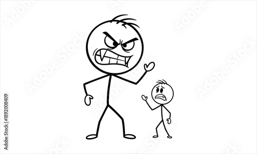 Bullying and intimidation, big versus small, anger versus fear