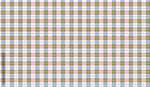 Seamless pink and blue vintage gingham checkered pattern