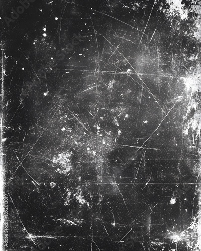 Abstract black and white grunge texture background with scratches noise distress and artistic vintage surface