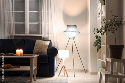 Interior of modern living r...