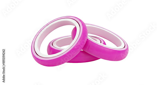 Pink Onion Rings with Light Pink Inner Layer