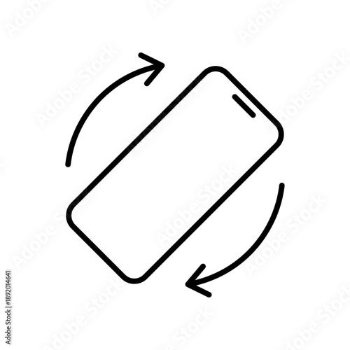 Smartphone screen rotation icon