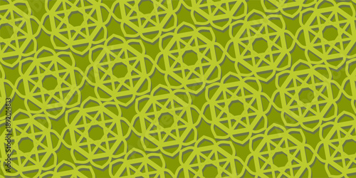 Green Islamic background with beautiful mandala texture. Template design for banners, greeting cards, posters