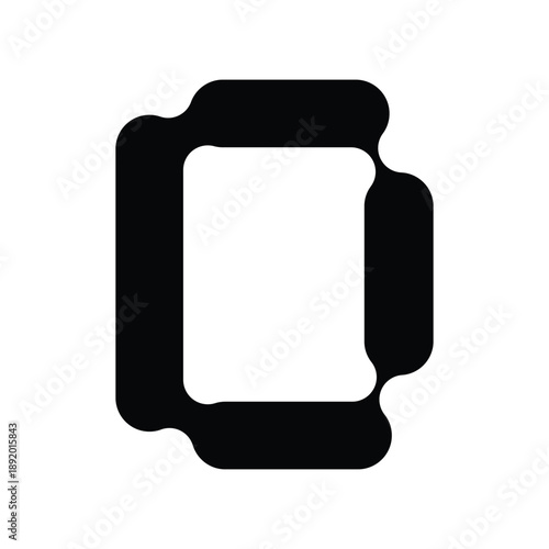 Alphabet D molecule icon logo eps