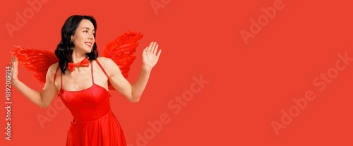 Beautiful young woman dress...