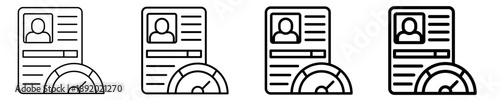 Credit Evaluation  Icon Set Different Style Collection