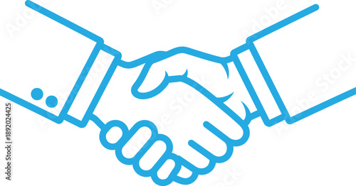 Professional Business Handshake Vector Illustration Symbolizing Agreement, Partnership, Trust, and Successful Collaboration