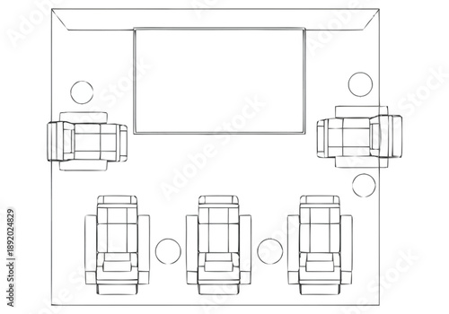 Industrial Device Connection Panel With Multiple Input Output Ports And Display Screen Ready For Wiring Installation layout architecture icons