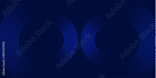 abstract dark background with glowing lines circles. eps 10