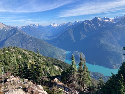 View of the North Cascades and Diablo Lake