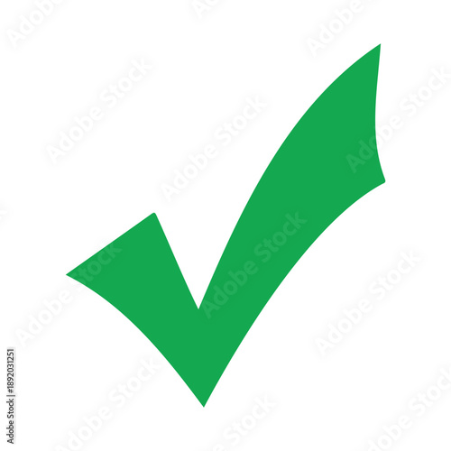 A green check mark icon representing approval, correctness, and success