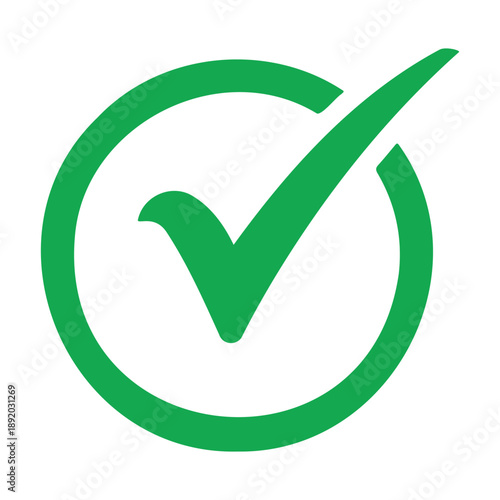 Free Download A simple 3D green check mark icon showing approval success and a correct choice - GFXLoad