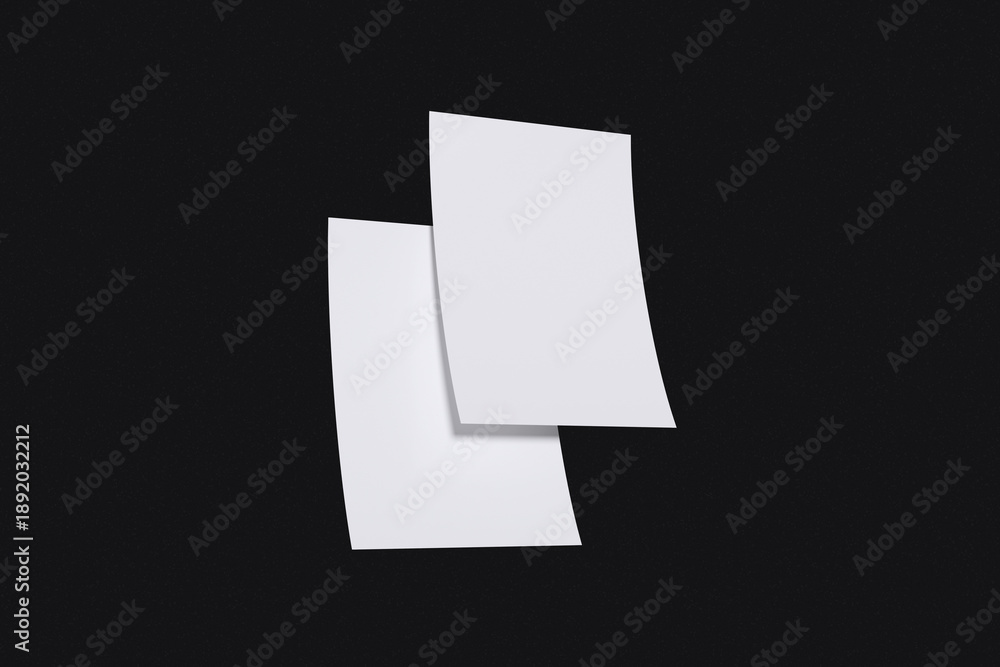 Fototapeta premium Realistic A4 Flyer Mockup Blank