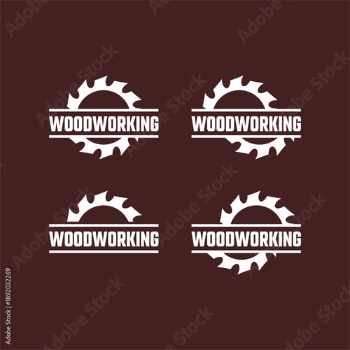 saw blade logo design, symbol, icon, vector, industry, vintage, wood sawing logo, carpentry	