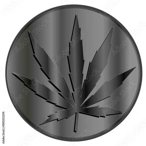 Pièce d'argent - Feuille de chanvre