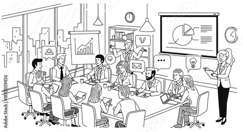 man and woman in the office