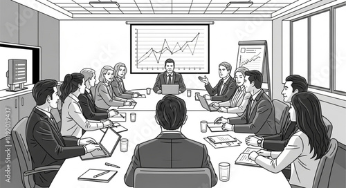 business people in a meeting room