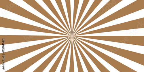 Vintage brown grunge sunburst background with a dirty paper texture and retro starburst rays vector illustration for a decorative old wallpaper backdrop