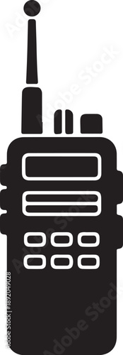 Walkie Talkie Communication Icon,Portable Radio Device Symbol