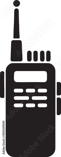 Walkie Talkie Communication Icon,Portable Radio Device Symbol