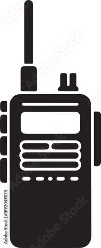 Walkie Talkie Communication Icon,Portable Radio Device Symbol