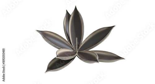 Bronze Flower Sculpture