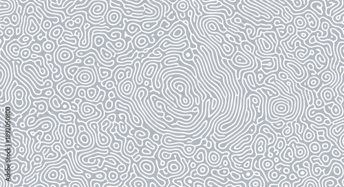 Intricate grayscale topographic map style pattern with swirling lines