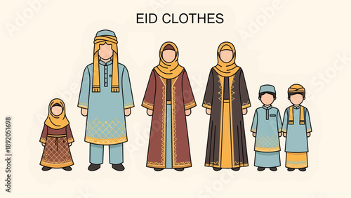 Traditional Eid Outfits for Family Members.