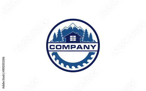 Home logo  cabin house rent logo