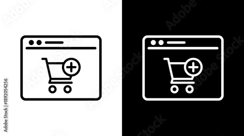 Ecommerce White Icon Set Vector 