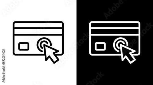 Payment White Icon Set Vector 