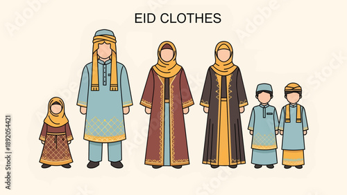 Traditional Eid Outfits for Family Members.