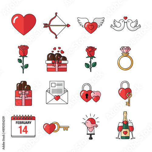 valentine, 14 februari, february