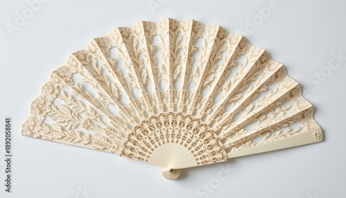 Wallpaper Mural An elegant fan composed of 12 distinct blades arranged in two rows with three blades per row Torontodigital.ca