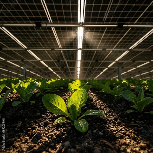 Wallpaper Mural Agrivoltaics Indoor Vertical Farming LED Greenhouse Technology Torontodigital.ca