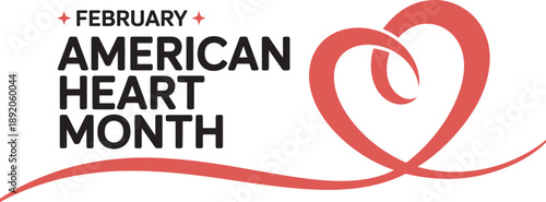 American Heart Month February – Heart Health Awareness Campaign Design
