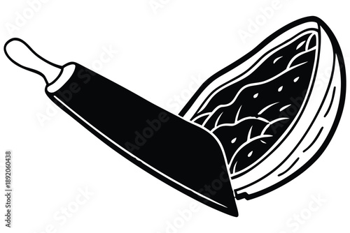 Black and White Line Whale Tail Breaching Water splash ocean marine life