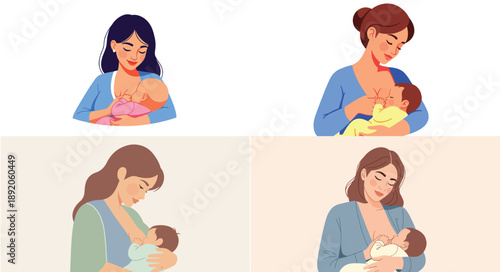 Mother bathing baby with toys and towels